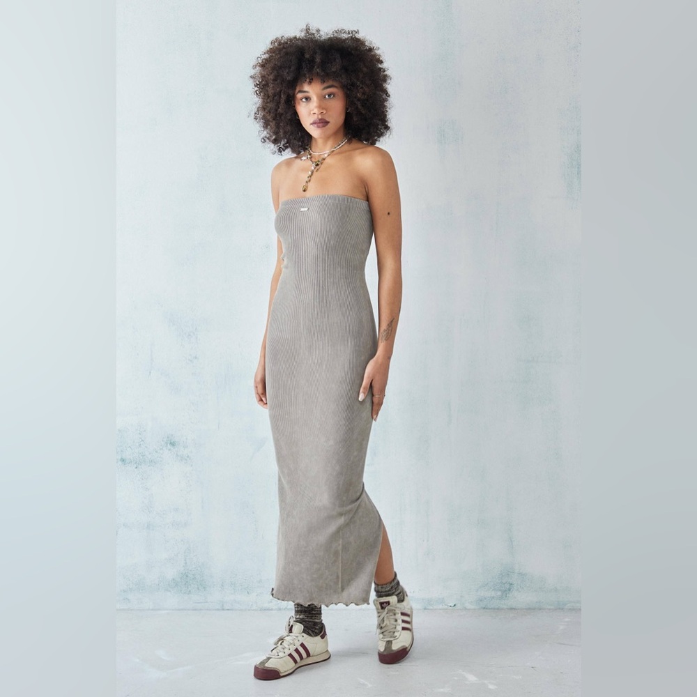BDG Urban Outfitters Acid Washed Bandeau Midi Dress L
